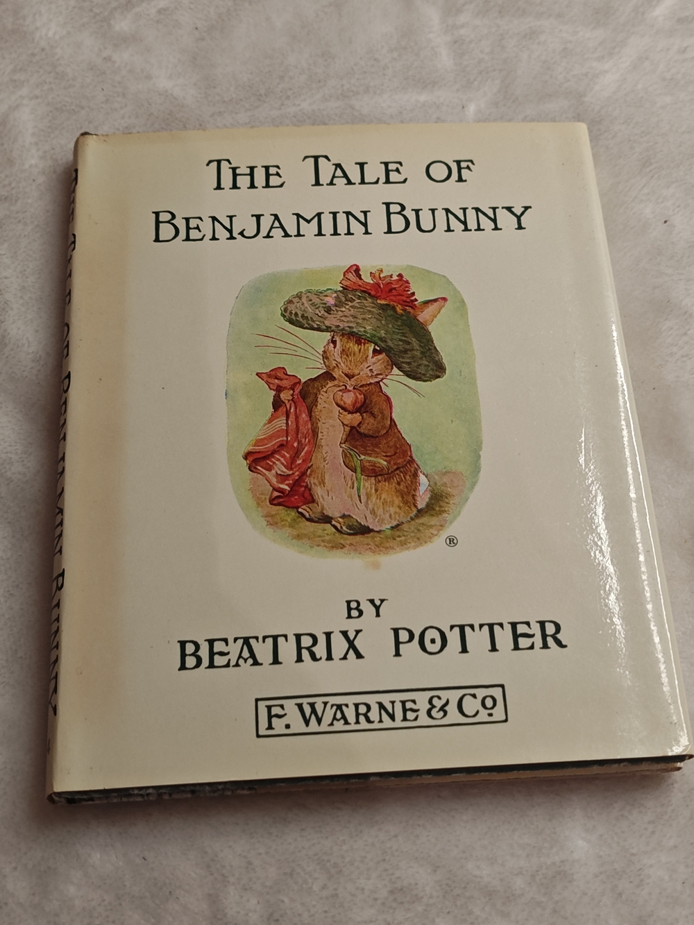 Vintage Mini Book The Tale of Benjamin Bunny by Beatrix Potter Hardcover With DJ